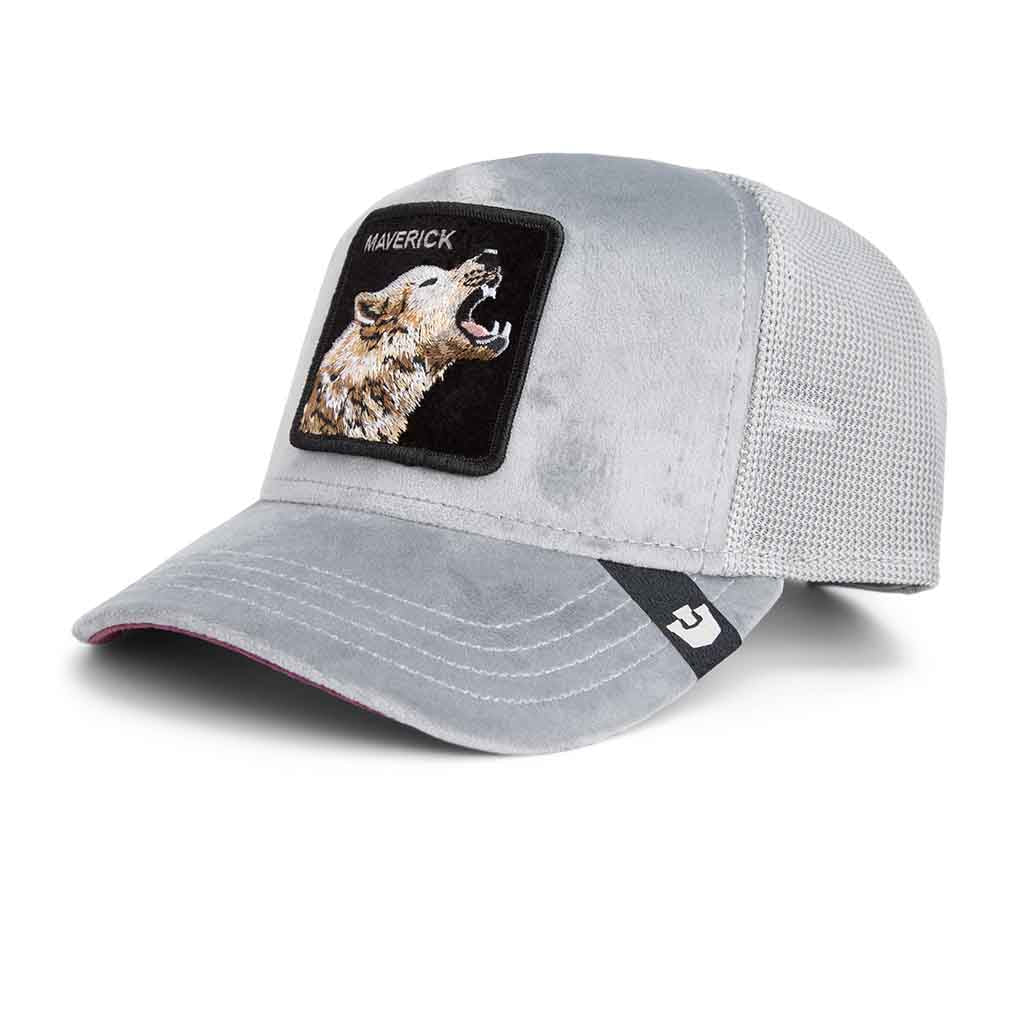 Velour Wolf Trucker Hat