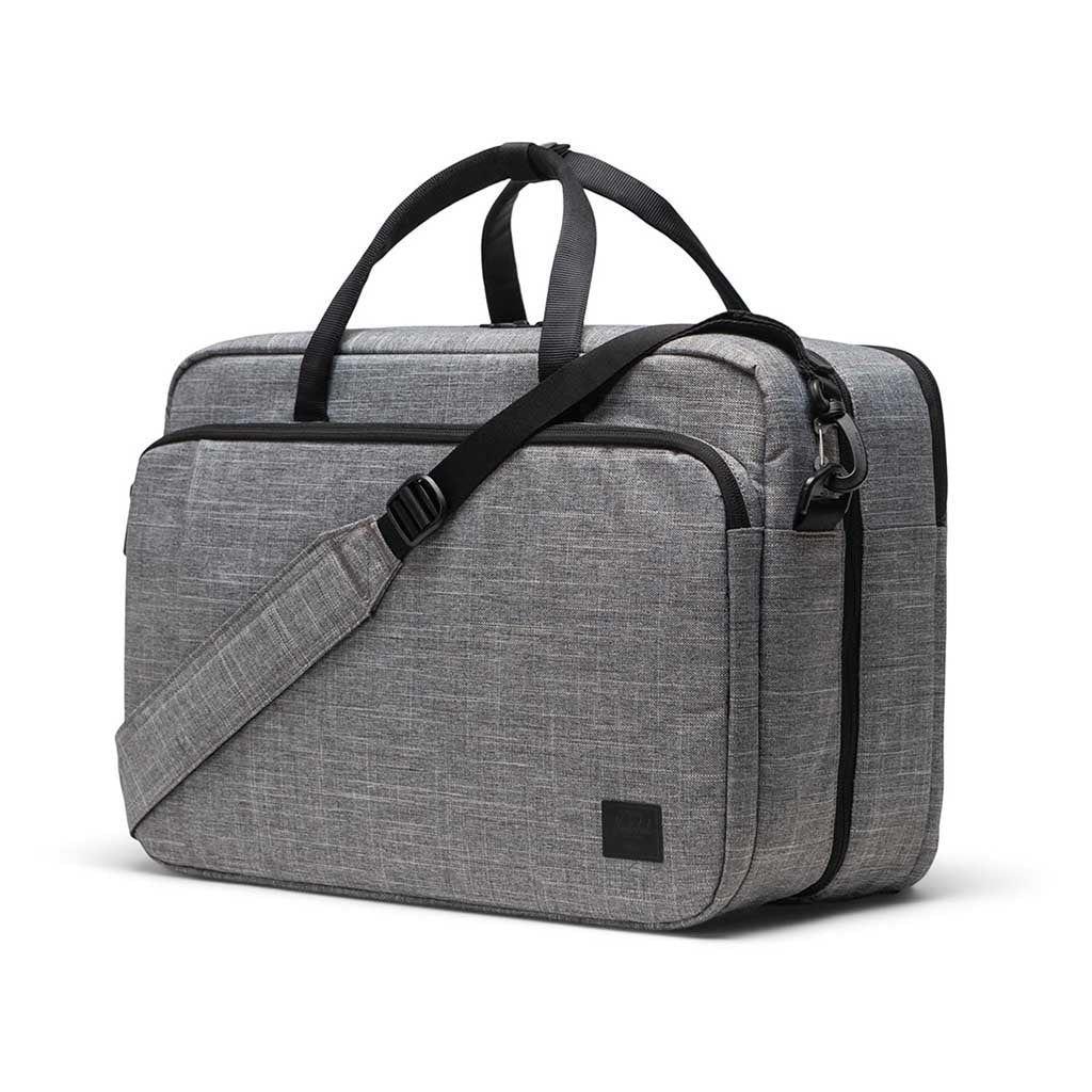Bowen Convertible Travel Duffle Tech Herschel Supply Co. 11594-00919-OS Duffle Bags 30L / Raven Crosshatch