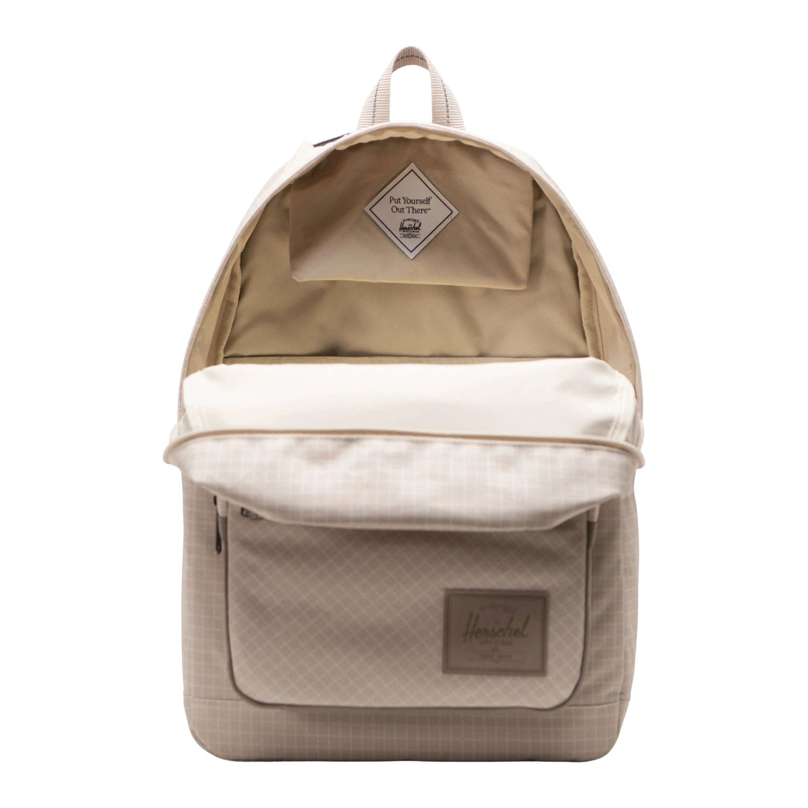 Pop Quiz Backpack Herschel Supply Co. 11405-07775-OS Backpacks 25L / Grid Pelican/Roasted Cashew