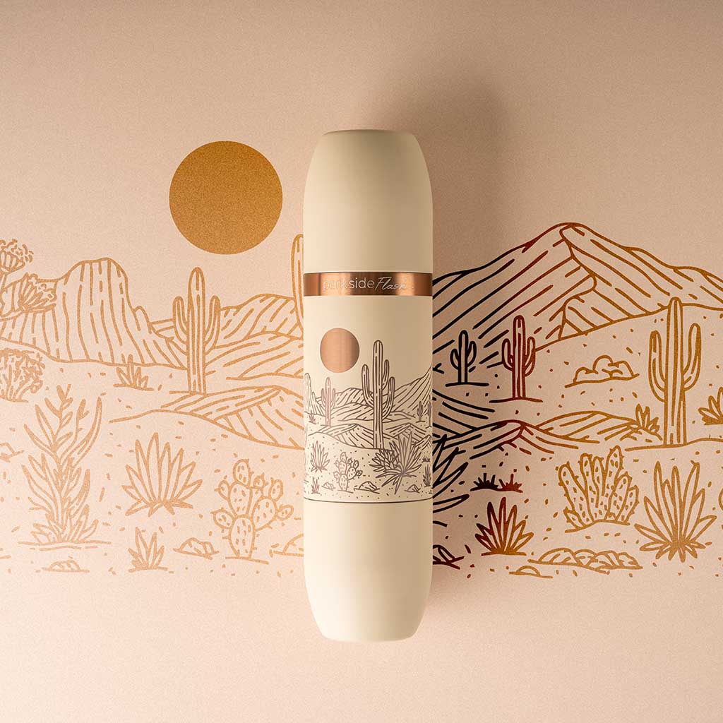 Parkside Flask 750 | Mojave Special Edition | Engraved High Camp Flasks 1100-MV-2-ENG Camp Flasks 750ml / Sand - Engraved