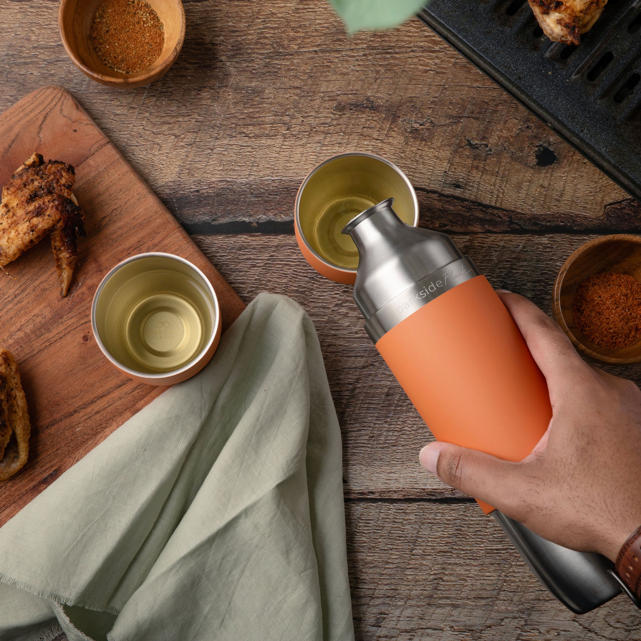 High Camp Flasks | Parkside Flask 750 | Slate | WildBounds UK