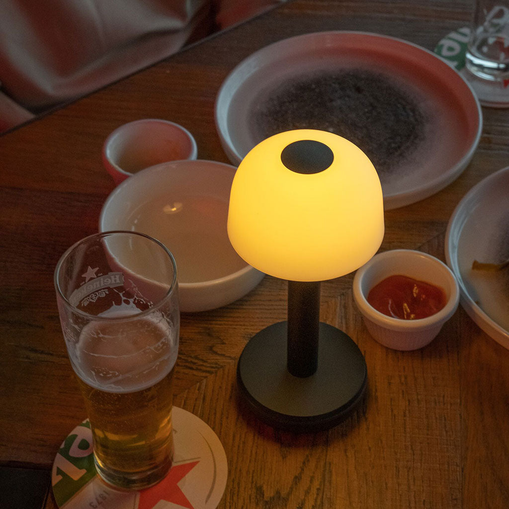 Humble Lights | Two Table Light | Black PC Frosted | Cordless Lamp ...