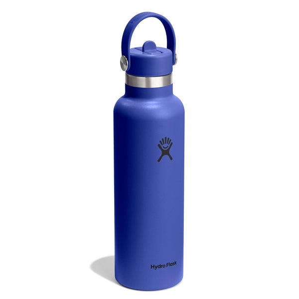 Hydro Flask | 21oz Standard Mouth | Flex Straw Cap | Capri Blue