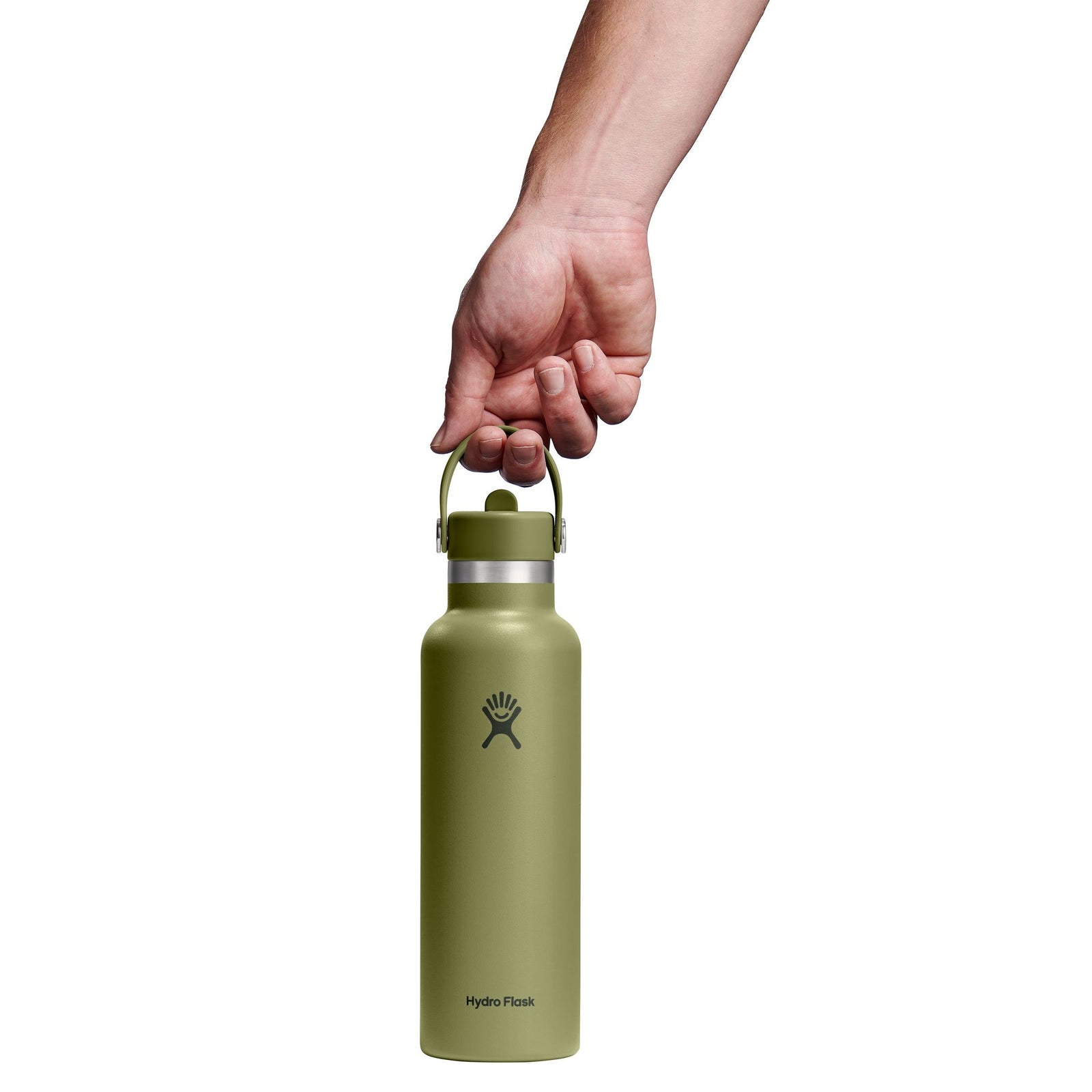 21 oz Standard Mouth w/ Flex Straw Cap Hydro Flask S21CFS346 Water Bottles 21 oz / Palmer Green