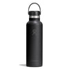 21 oz Standard Mouth Hydro Flask S21CSX001 Water Bottles 21 oz / Black