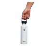 21 oz Standard Mouth Hydro Flask S21SX110 Water Bottles 21 oz / White