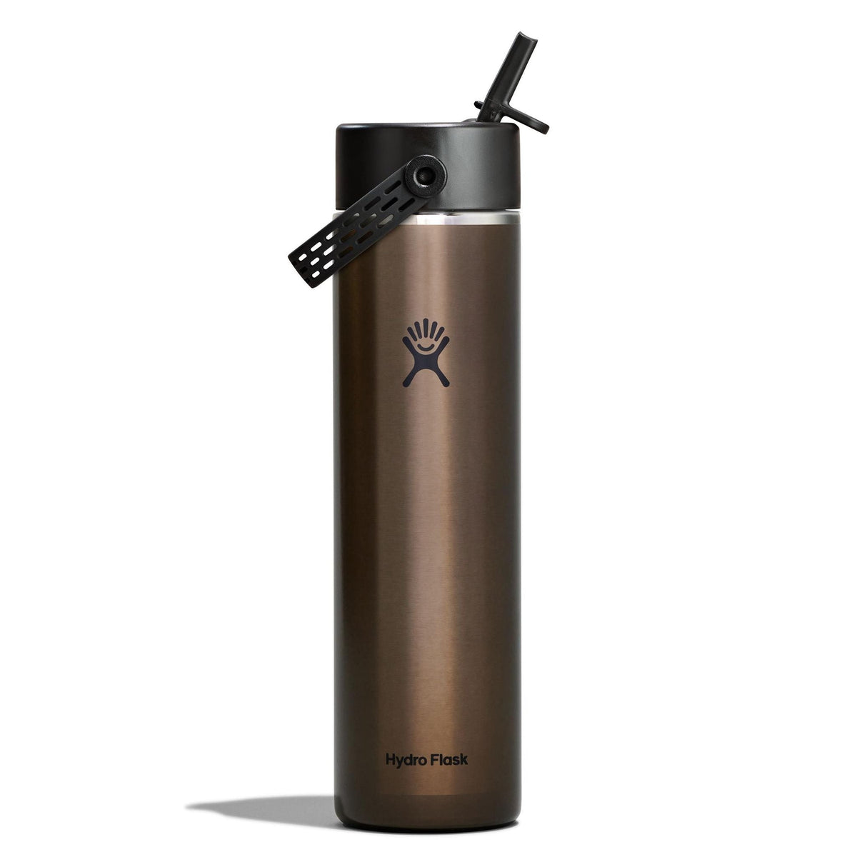 24 oz Lightweight w/ Flex Straw Cap Hydro Flask LW24LWFS080 Water Bottles 24 oz / Obsidian