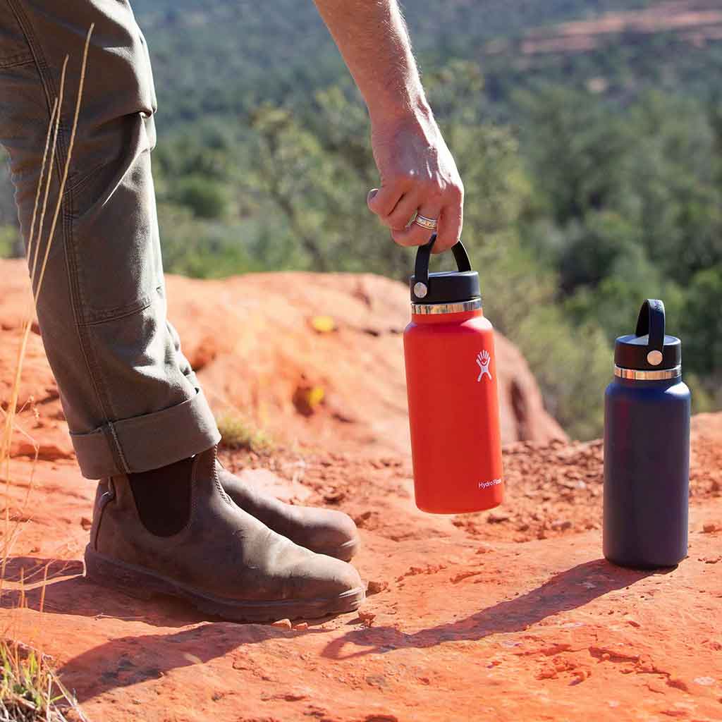 Hydroflask STANDARD MOUTH Red Water Bottle 24 Oz