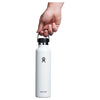 24 oz Standard Mouth Hydro Flask S24SX110 Water Bottles 24 oz / White