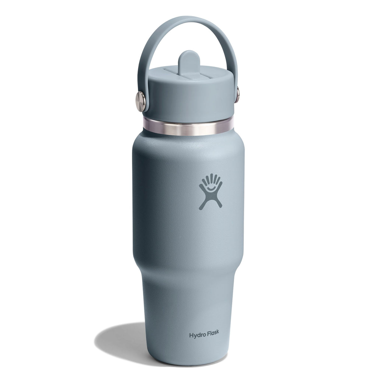 24 oz Wide Mouth w/ Flex Straw Cap Hydro Flask WT24CFS043 Water Bottles 24 oz / Shale Gray