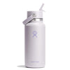 32 oz Wide Mouth w/ Flex Straw Cap Hydro Flask W32CFS145 Water Bottles 32 oz / Cloud Pink