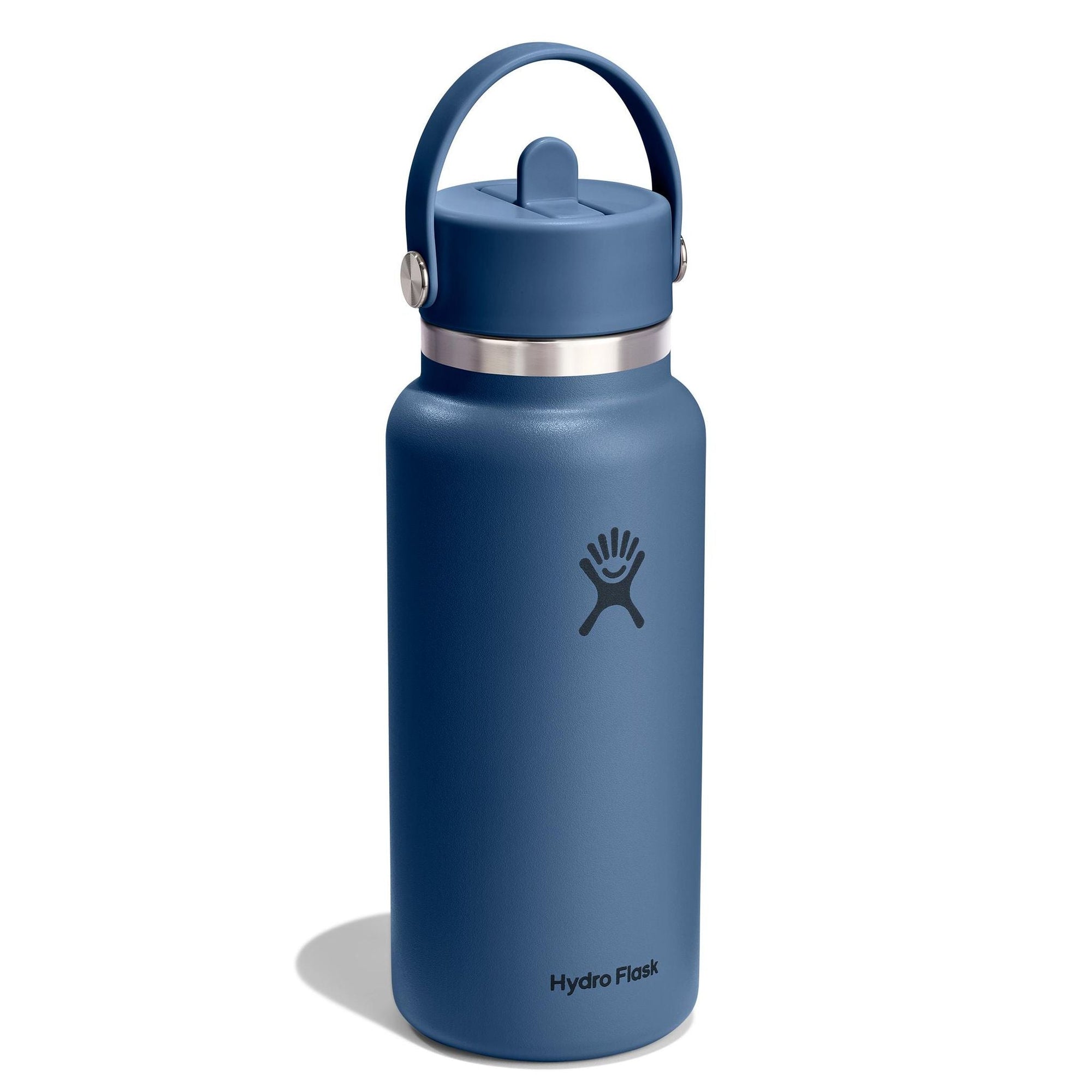 Hydro Flask | 32 oz Wide Mouth with Flex Straw Cap | Harbor Blue