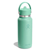 32 oz Wide Mouth w/ Flex Straw Cap Hydro Flask W32CFS344 Water Bottles 32 oz / Mermaid Green