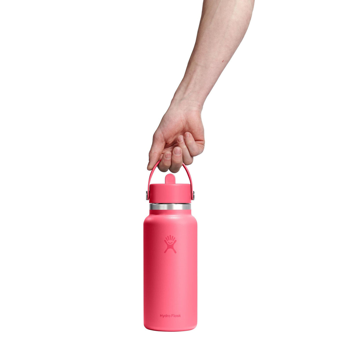 32 oz Wide Mouth w/ Flex Straw Cap Hydro Flask W32CFS668 Water Bottles 32 oz / Popstar Pink