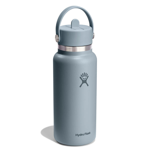 Hydro Flask | 32 oz Wide Mouth with Flex Straw Cap | Shale Gray