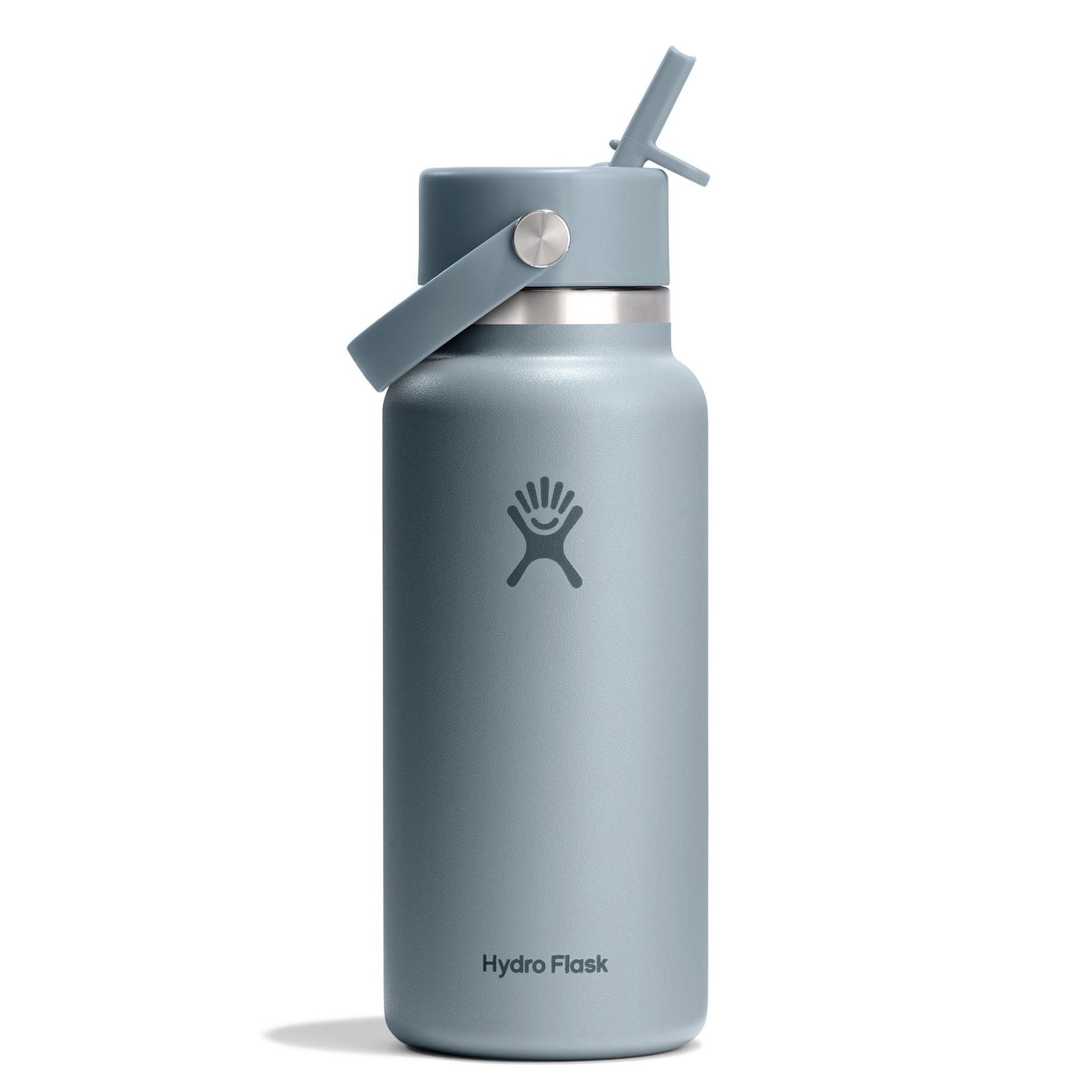 32 oz Wide Mouth w/ Flex Straw Cap Hydro Flask W32CFS043 Water Bottles 32 oz / Shale Gray