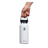 32 oz Wide Mouth Hydro Flask W32BTS110 Water Bottles 32 oz / White