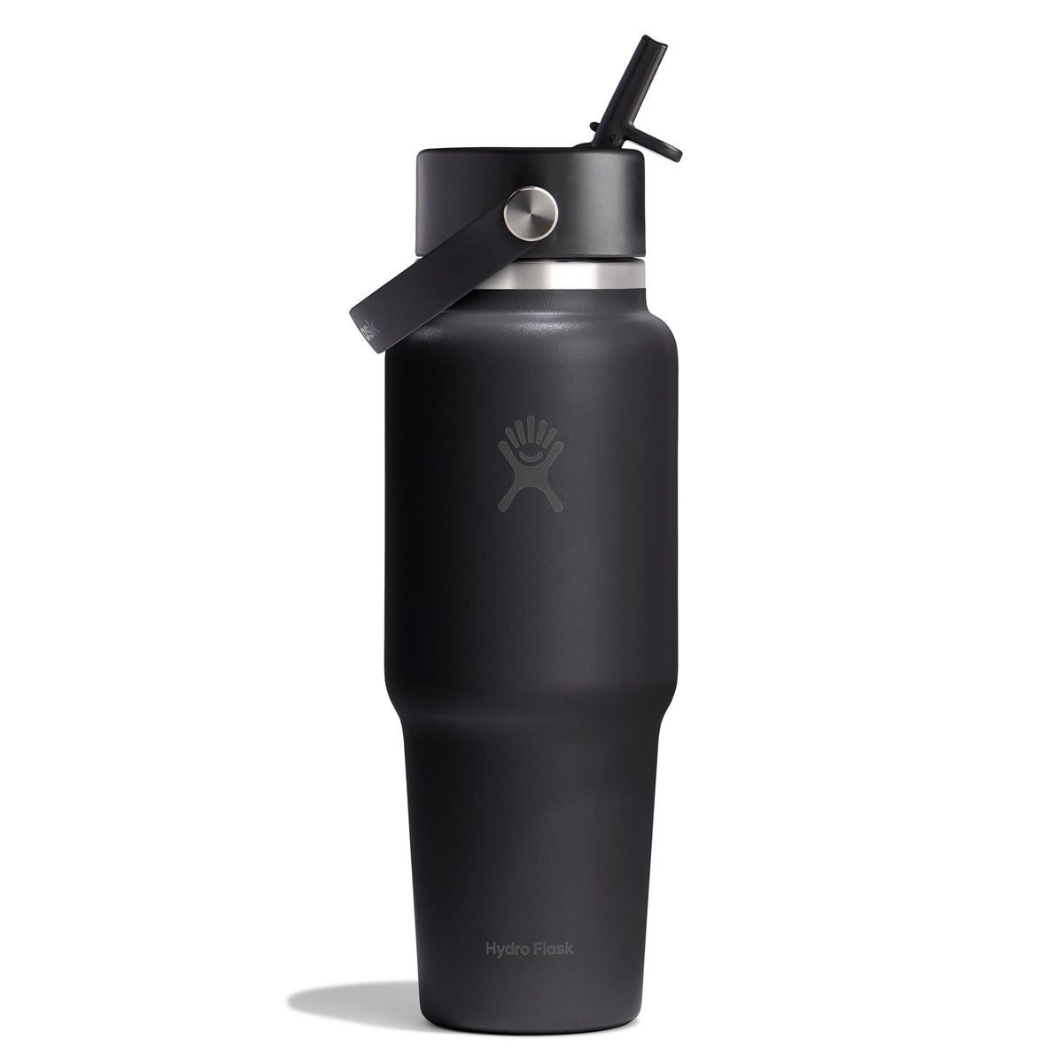 32 oz Wide Travel Bottle w/ Flex Straw Hydro Flask WT32CFS001 Water Bottles 32 oz / Black