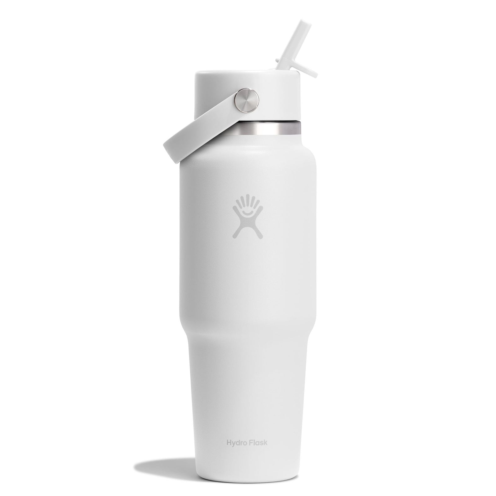 32 oz Wide Travel Bottle w/ Flex Straw Hydro Flask WT32CFS110 Water Bottles 32 oz / White