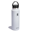 40 oz Wide Mouth Hydro Flask W40BTS110 Water Bottles 40 oz / White