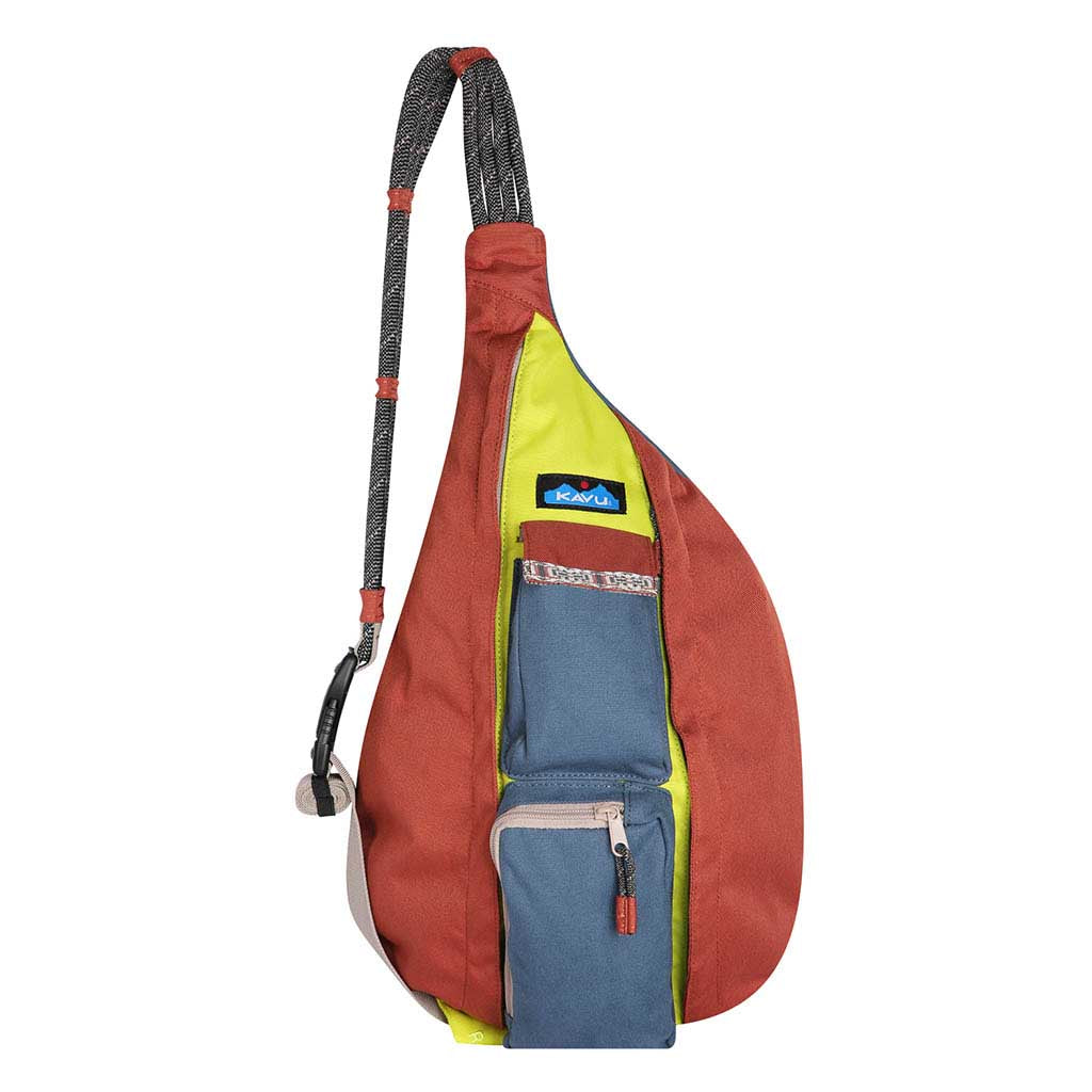 Sling backpack clearance with rope strap