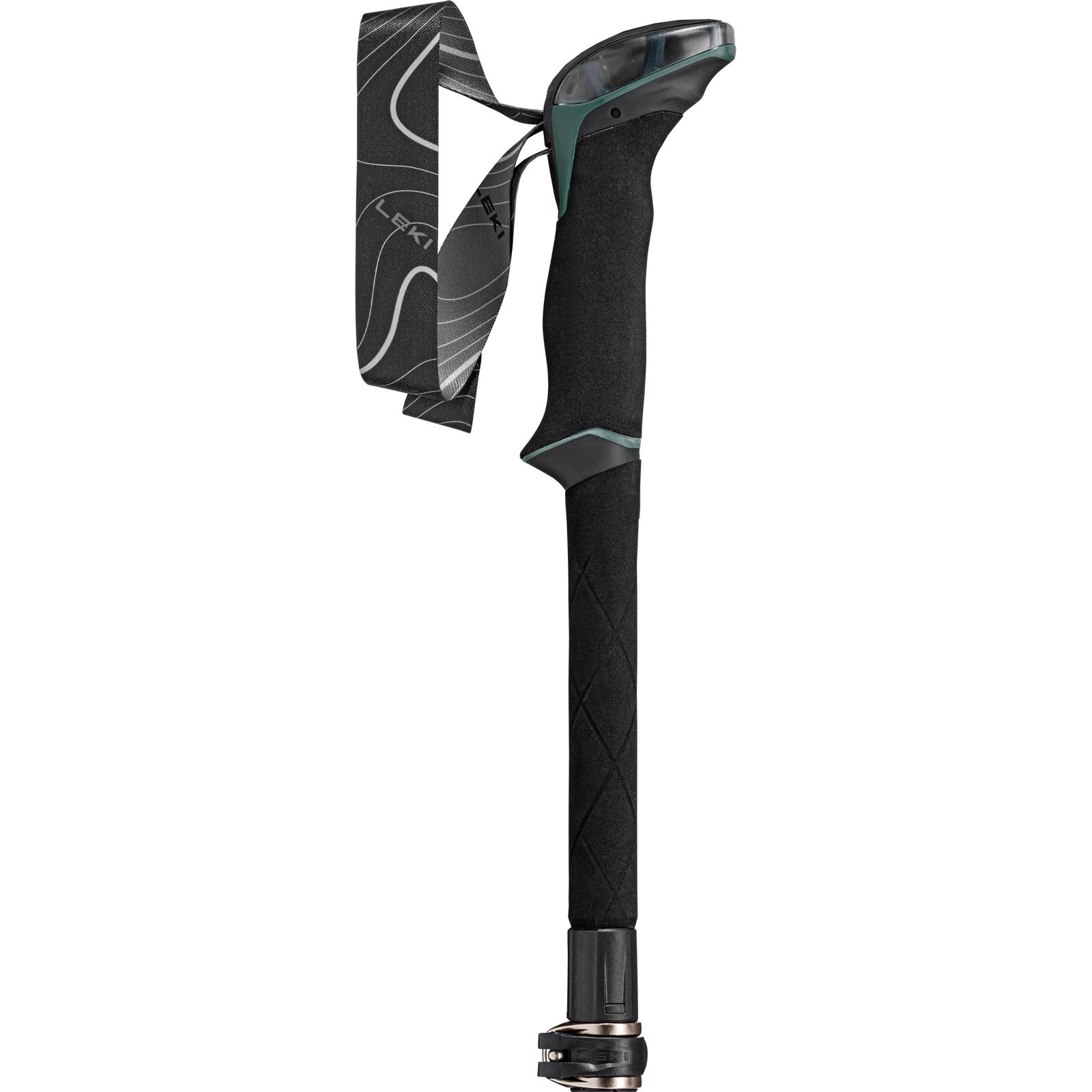 Makalu FX Carbon (Pair) Leki 65620621S Walking Poles 110-130cm / Natural Carbon/Malachite Green Black