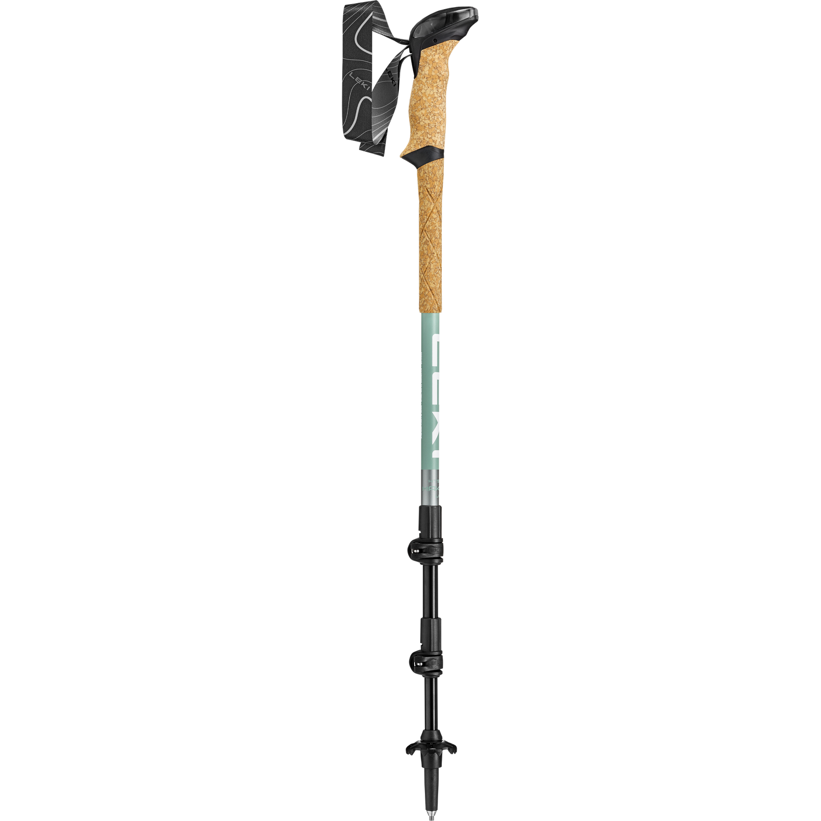 Makalu Lite (Pair) | Compact Leki 65621082C Walking Poles 90 - 125cm / Grey Green/Silver White