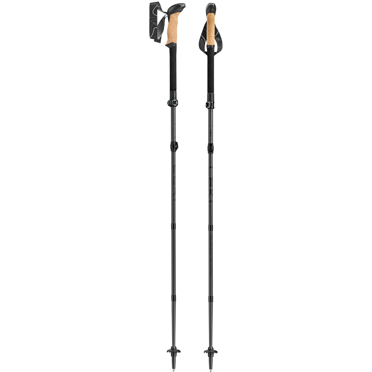 Makalu Pro FX Carbon Leki 65620611S Walking Poles 110 - 130 cm / Natural Carbon Black