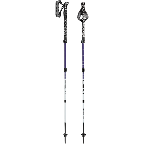 Skysolo FX Carbon Compact Leki 65627102C Walking Poles 100 - 120 cm / White Blue/Purple Black