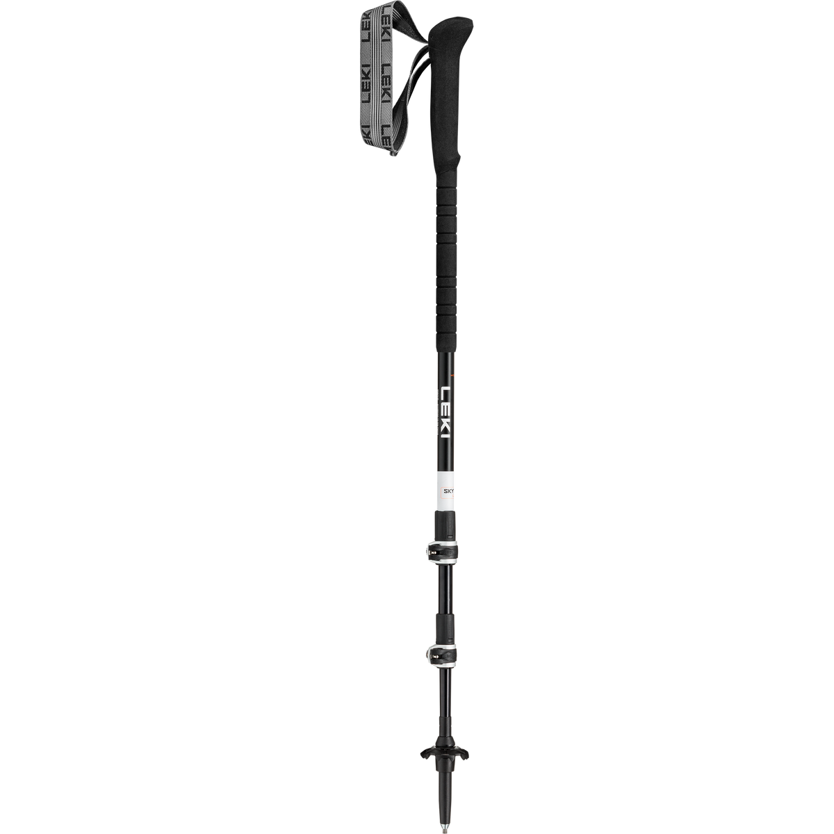 Skytera Lite Leki 65621351S Walking Poles 100 - 135 cm / Black White/Neon Orange