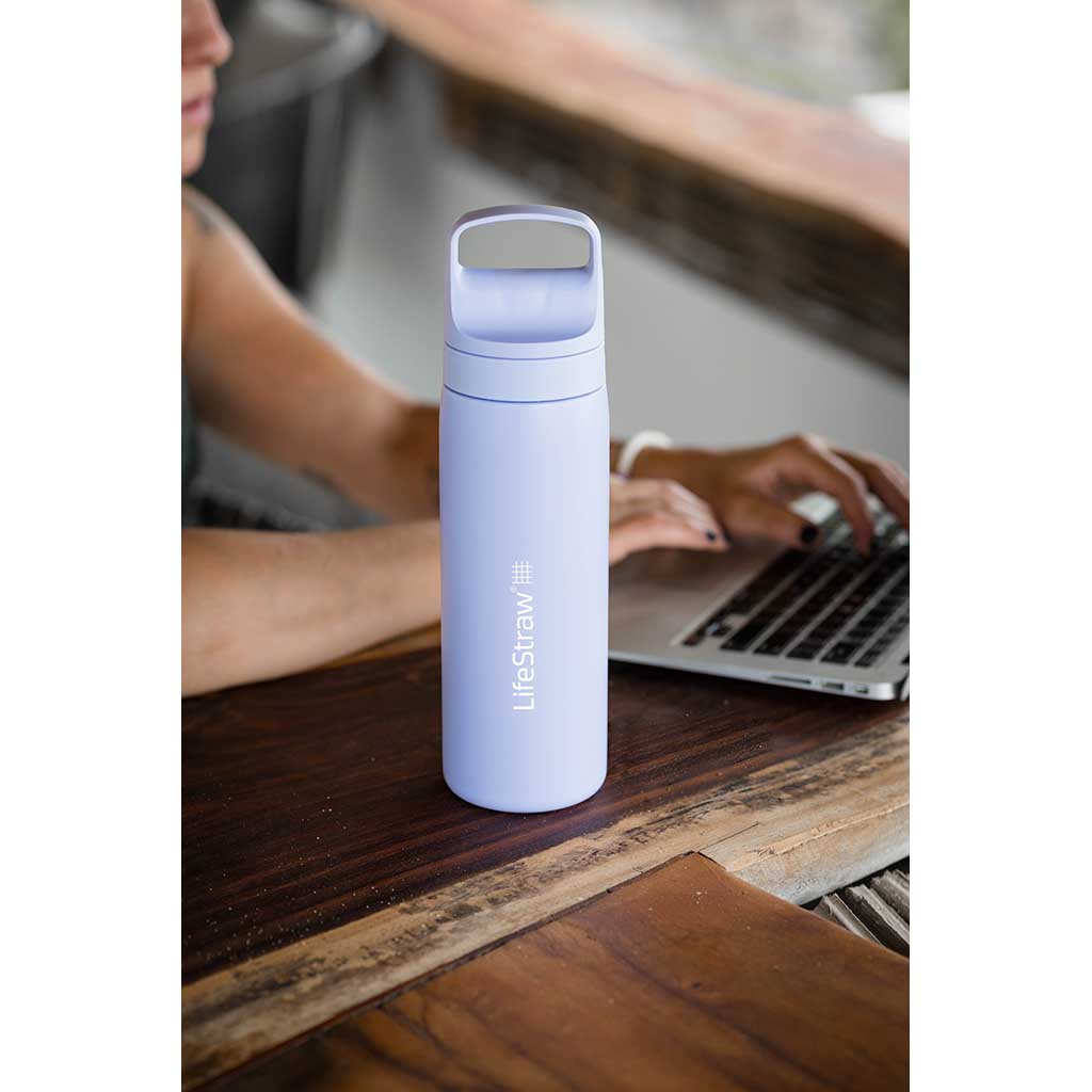 Lifestraw Go 1 Litre | Stainless Steel LifeStraw LSLGV41SWHWW Water Filters 1 L / White