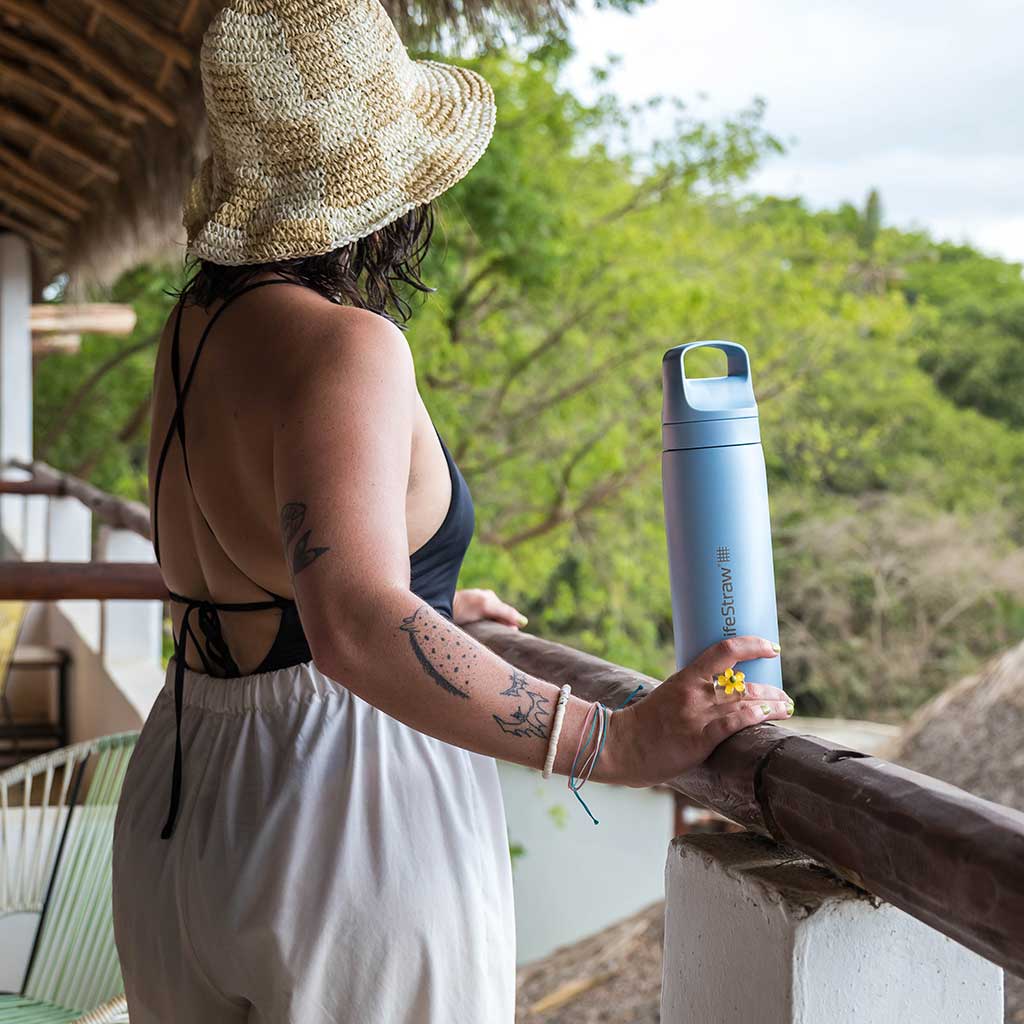 Lifestraw Go 1 Litre | Stainless Steel LifeStraw LSLGV41SWHWW Water Filters 1 L / White