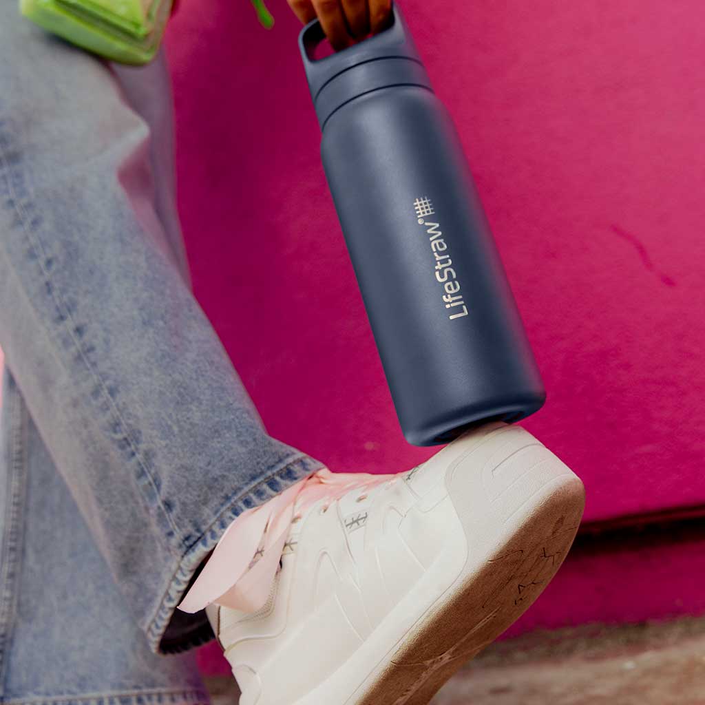 Lifestraw Go 700ml | Stainless Steel LifeStraw LSLGV42SASWW Water Filters 700 ml / Aegean Sea