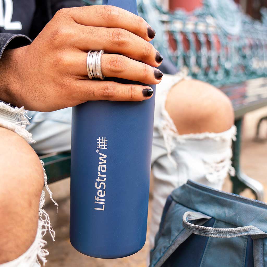 Lifestraw Go 700ml | Stainless Steel LifeStraw LSLGV42SBKWW Water Filters 700 ml / Black