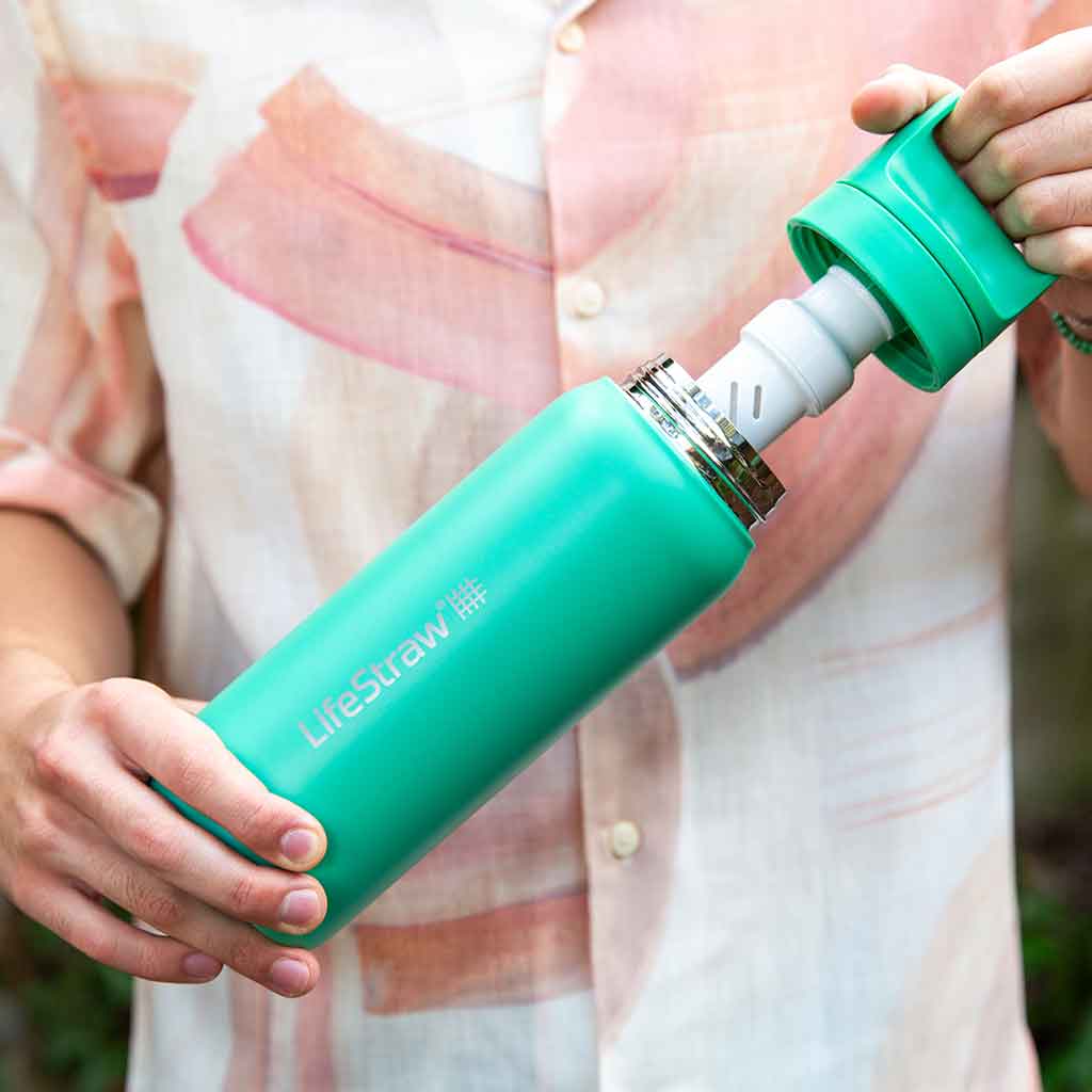 Lifestraw Go 700ml | Stainless Steel LifeStraw LSGV42SCGWW Water Filters 700 ml / Cactus Green
