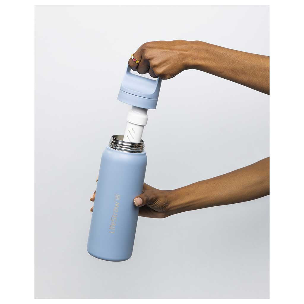 LifeStraw | Lifestraw Go 700ml | Stainless Steel | Icelandic Blue ...
