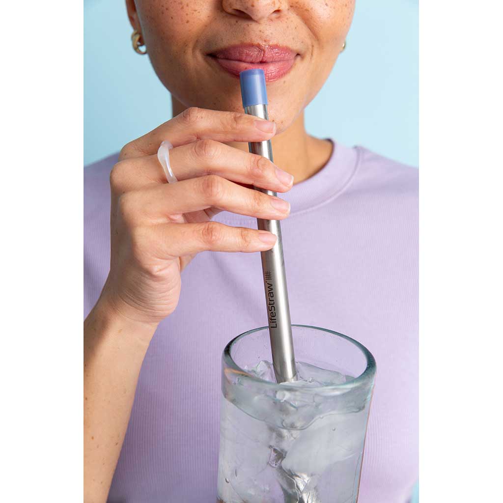 LifeStraw SIP with Carry Case LifeStraw LSSIP1MDWW Water Filters One Size / Midnight Blue