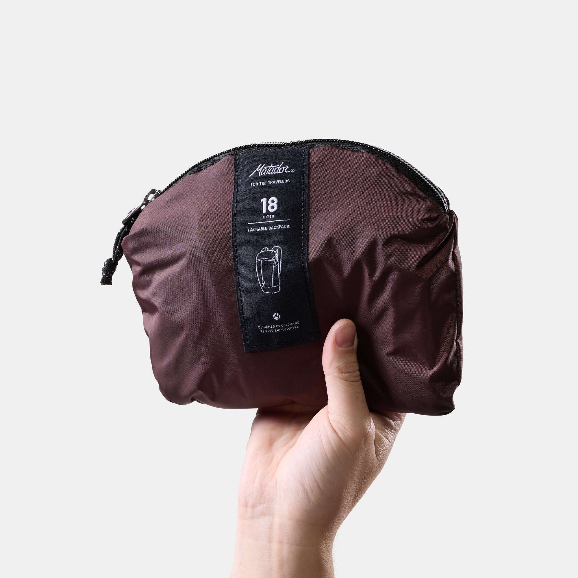 Matador | 18L Packable Backpack | Packable Day Pack | Garnet