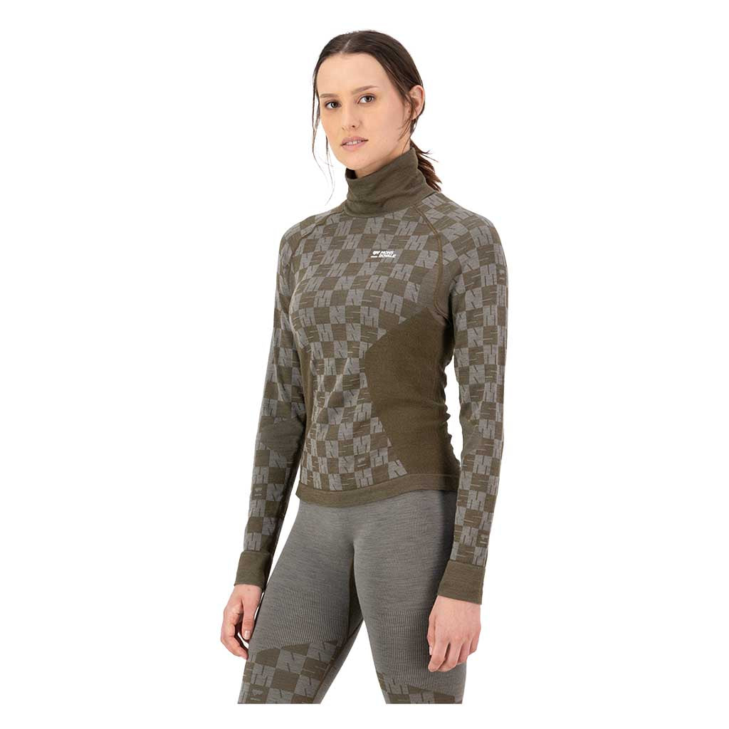 Ascender Merino Seamless Mock Neck LS | Women's Mons Royale Women's Baselayers