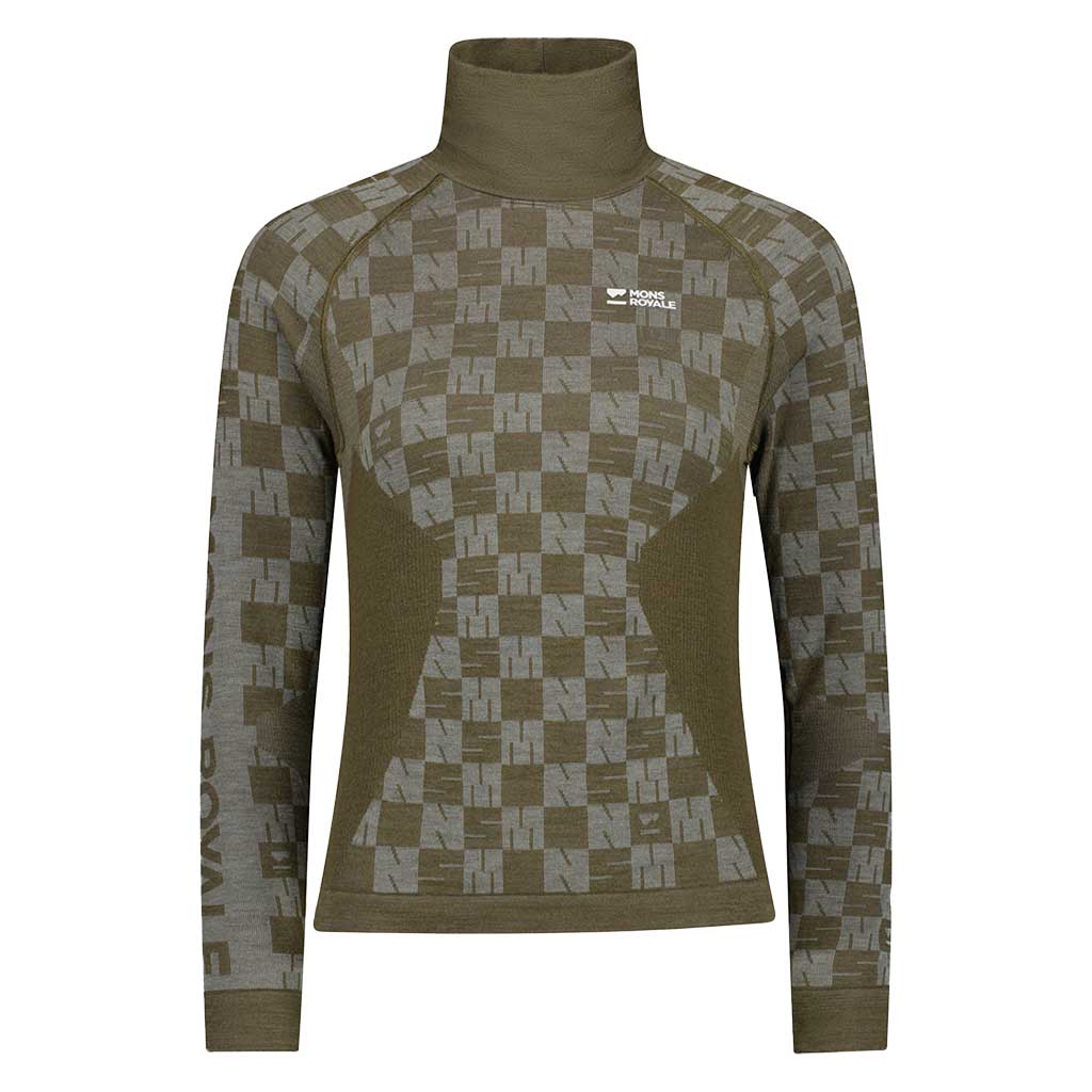 Ascender Merino Seamless Mock Neck LS | Women's Mons Royale Women's Baselayers