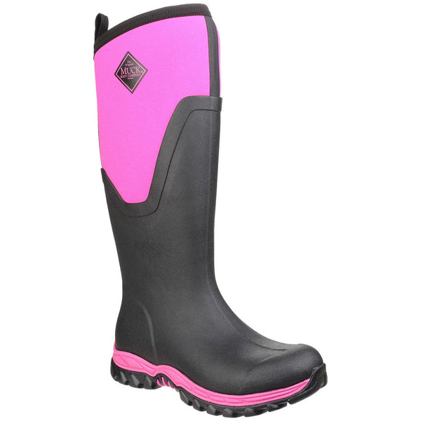 Pink Women's Steel Toe Rubber Boots Safety Girl Pink Steel
