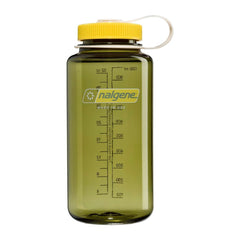 Nalgene | 1L Wide Mouth Tritan Sustain | Oil Green - Freesia Cap
