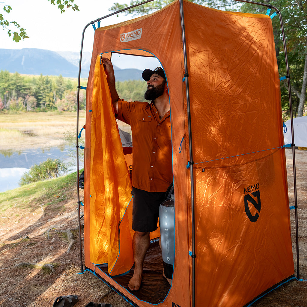Helio LX Pressure Shower NEMO Equipment 811666036094 Camp Showers 22L / Fortress/Silt/Black