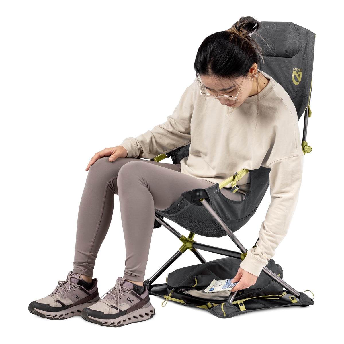 Satellite Reclining Camp Chair NEMO Equipment 811666038203 Chairs One Size / Goodnight Gray