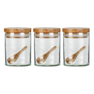 Izaan Spice Jars | Set of 3 - Set of 3 / Clear