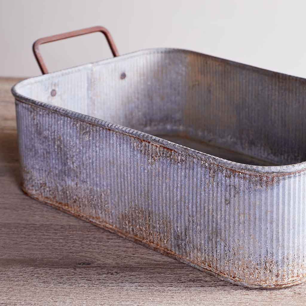 Japos Outdoor Planter Tray nkuku JT1501 Planters One Size / Aged Zinc