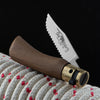 Classic Walnut Folding Knife | Stainless Serrated Old Bear Pocket Knives