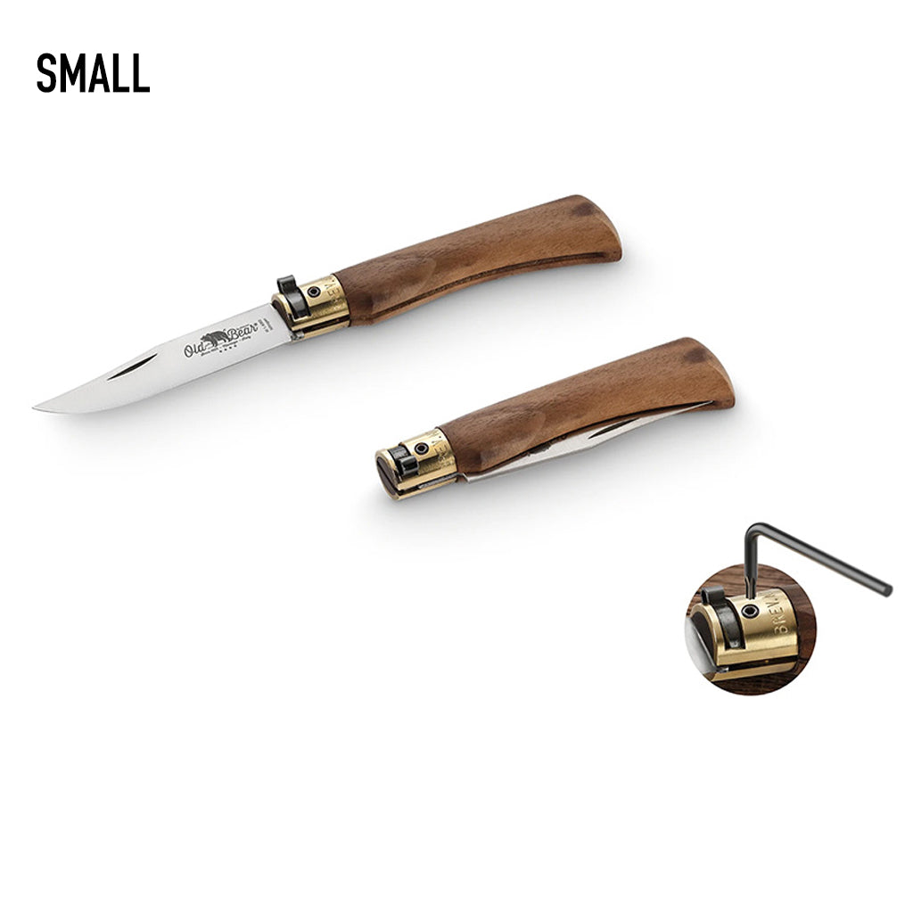 Classic Walnut Folding Knife | Stainless Steel Old Bear Pocket Knives