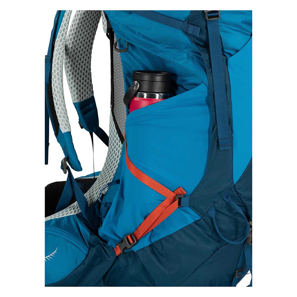 blue osprey backpack atmos Osprey | Atmos AG LT 65 Backpack | Men's | Night Shift/Scoria Blue