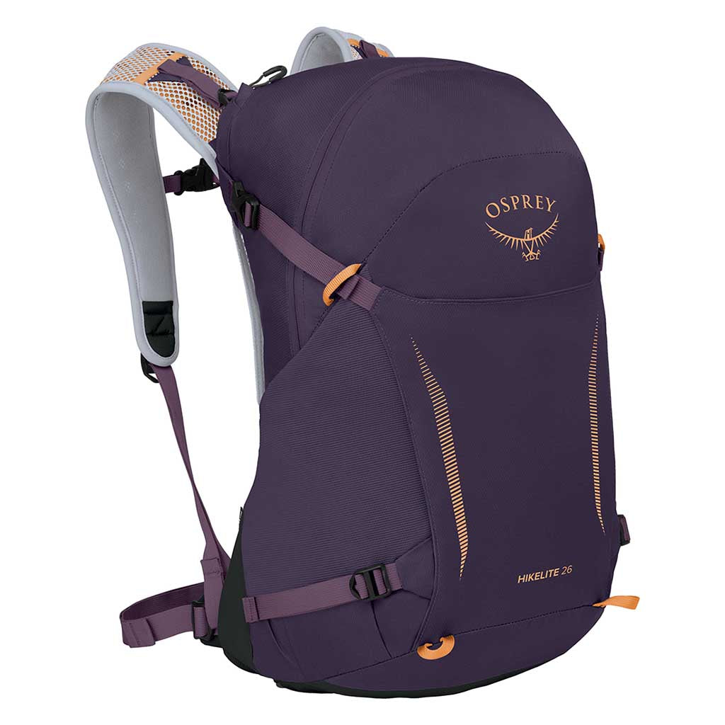 Osprey | Hikelite 26 Backpack| Purple Ink/Purple Dusk/Cheddar Orange